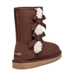 Koolaburra Chestnut Boots with Bows and Fur